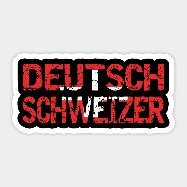 Deutsch Schweizer Sticker by HBfunshirts